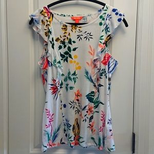 Joe Fresh ruffle top size M